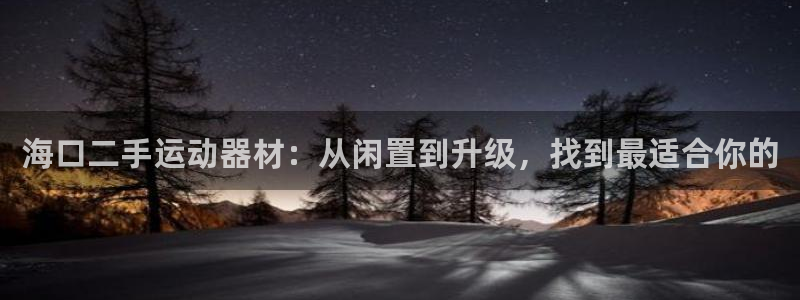 好博体育官方正版app集团E.ON:海口二手运动器材:从闲置